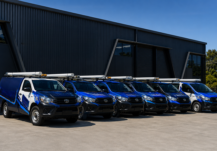 Fleet of Hunters Hill Blocked Drains plumbing vans