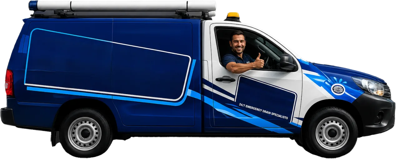 Our drain service van out on a Hunters Hill job